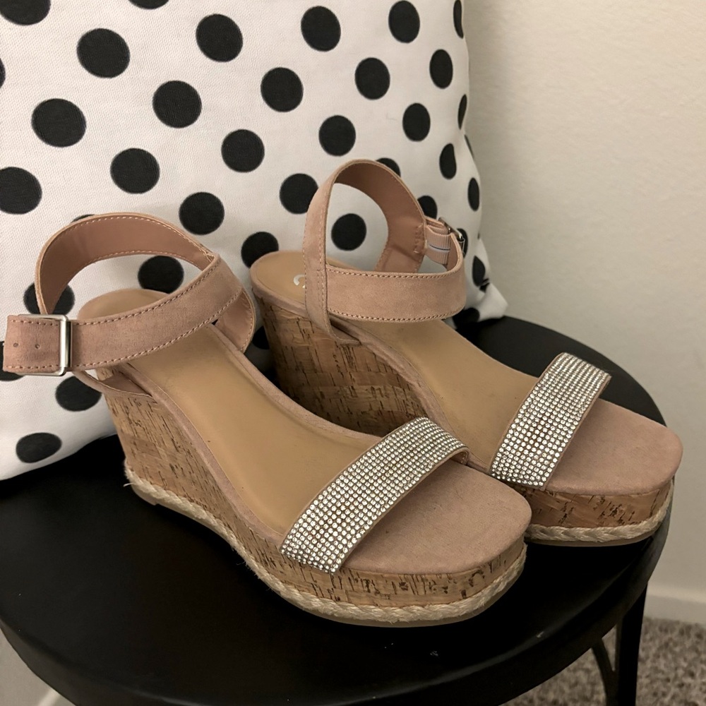Madden NYC sparkly espadrilles, size 8, worn once.